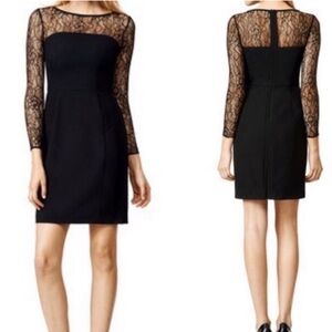 Shoshanna Alejandro lace yoke sheath dress